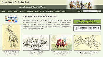 Blacklocks Polo Art, specialists in polo prints and polo books