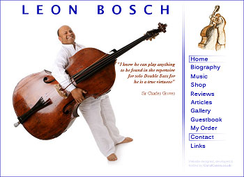 Leon Bosch, virtuoso double bass player